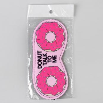Маска для сна «Пончики» 19,5 × 8,5 см, цвет розовый 4290477