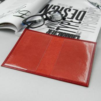 Обложка для паспорта 11к-73, 9,5*0,3*13,7, игуана красный 160809