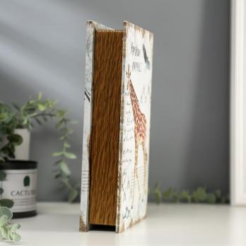 Шкатулка-книга дерево кожзам 