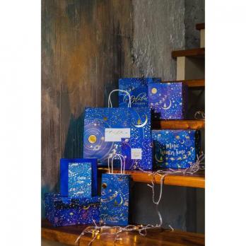 Пакет подарочный крафтовый «Новогодняя ночь», 32 × 28 × 15 см   4903786
