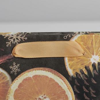 Пакет крафтовый вертикальный «Новогоднее настроение», 18 × 23 × 10 см   4275647