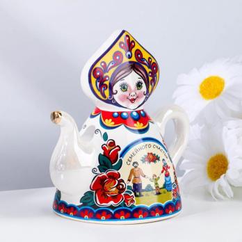 Колокольчик Кукла на чайнике, 10 см, микс  6385387